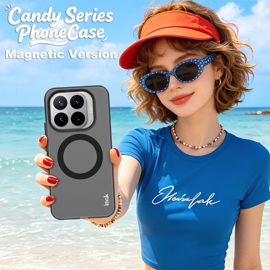 Imak Xiaomi 17T Kuori Candy Color MagSafe Musta