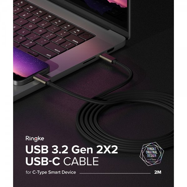 Ringke kaapeli USB 3.2 Gen 2x2 USB-C 240W 2m