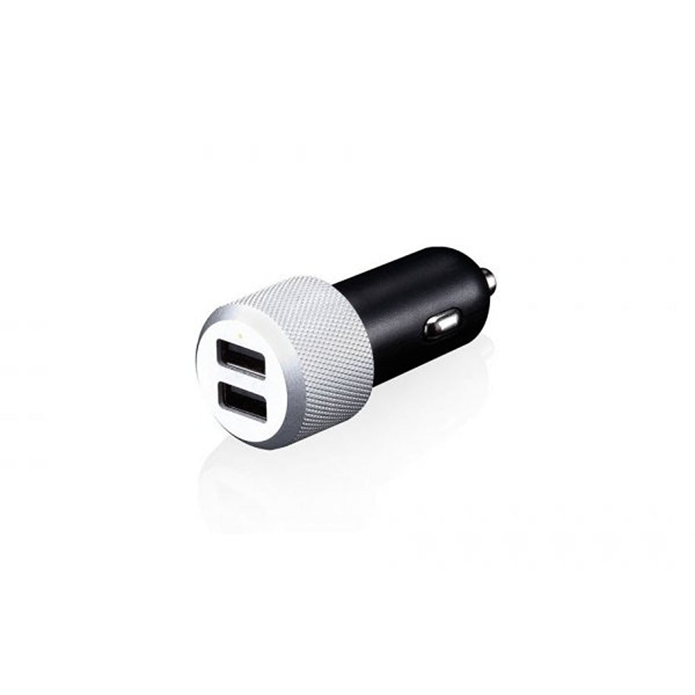 Just Mobile Autolaturi Ja Lightning-kaapeli Highway Max Musta Hopea