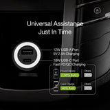 Just Mobile Highway Turbo - autolaturi USB-C–Lightning-kaapelilla