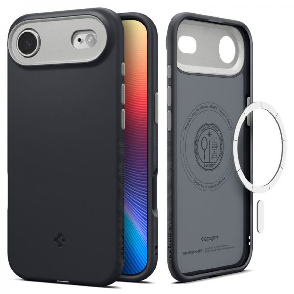 Spigen iPhone Air Kuori Nano Pop MagFit Musta Seesami