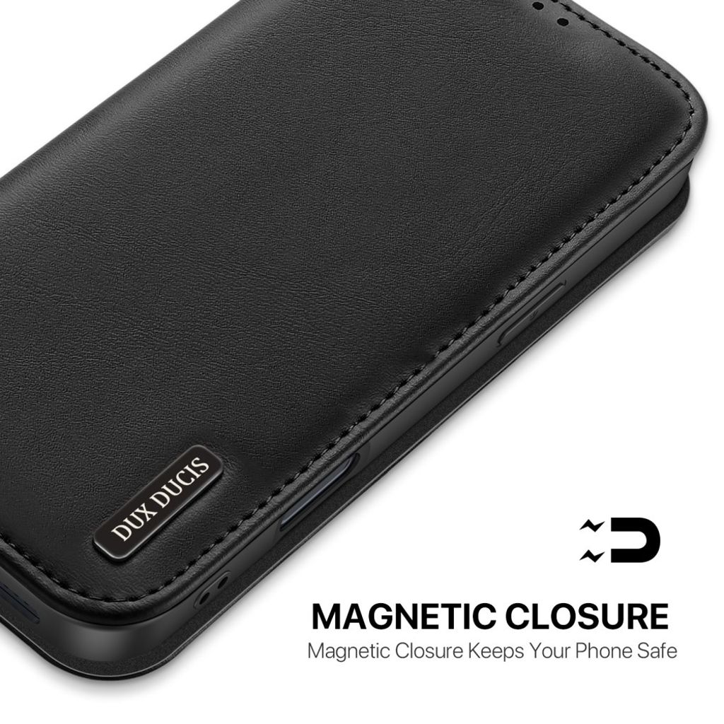 Dux Ducis iPhone 17 Pro Kotelo Hivo Series Musta