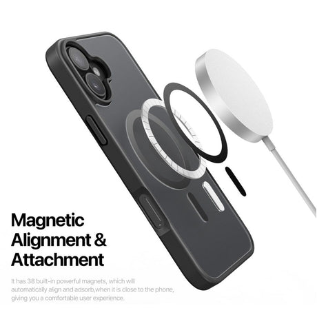 Dux Ducis iPhone 16 Kuori Yind Series MagSafe Musta
