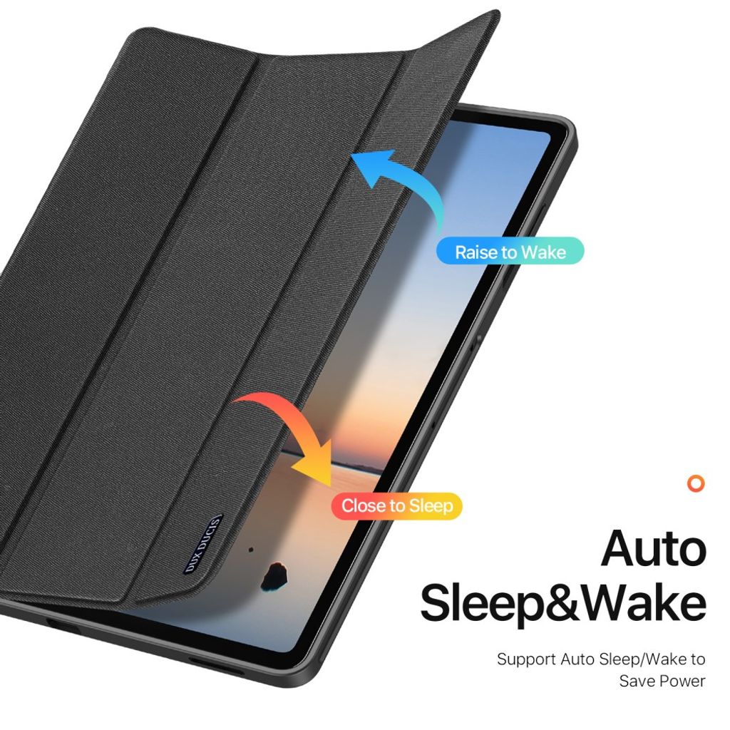 Dux Ducis Samsung Galaxy Tab S12 Plus Kotelo DOMO Series Musta