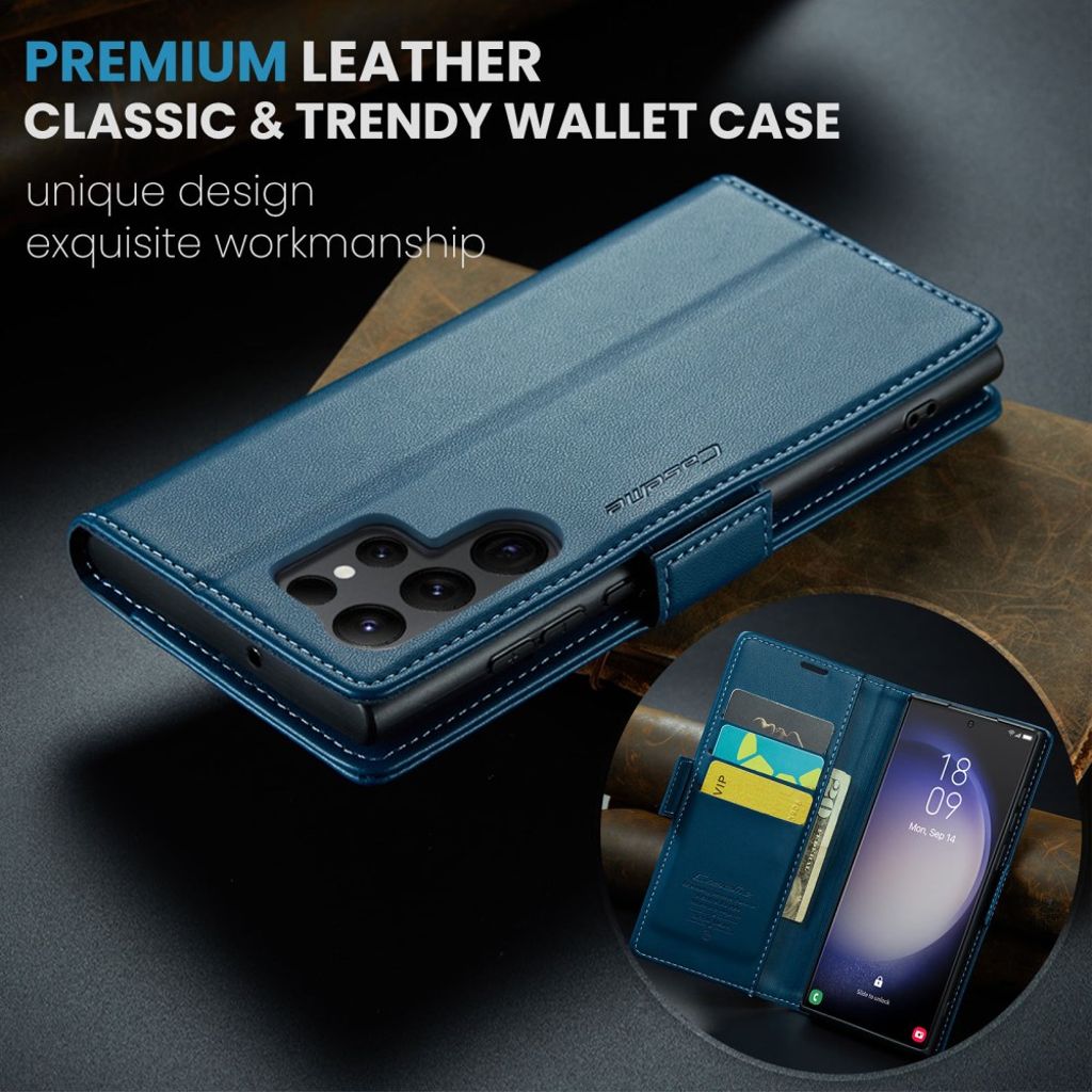 CaseMe Samsung Galaxy S24 Ultra Kotelo 023 Series Sininen