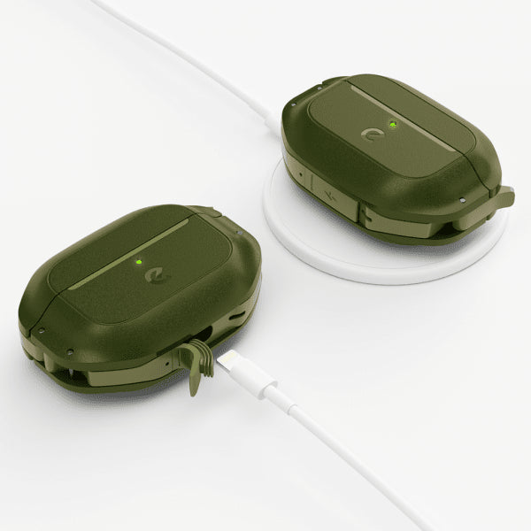 KeyBudz AirPods Pro 2 -suojakuori Element Series Forest Green