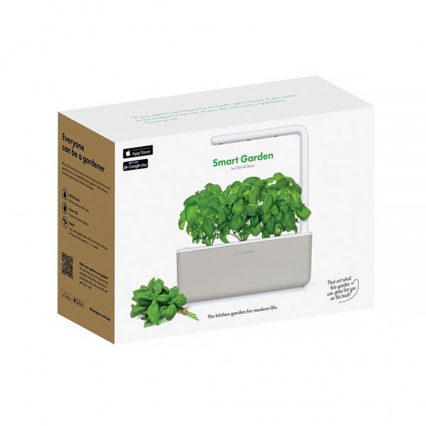 Click and Grow Smart Garden 3 -aloituspakkaus, tummanharmaa