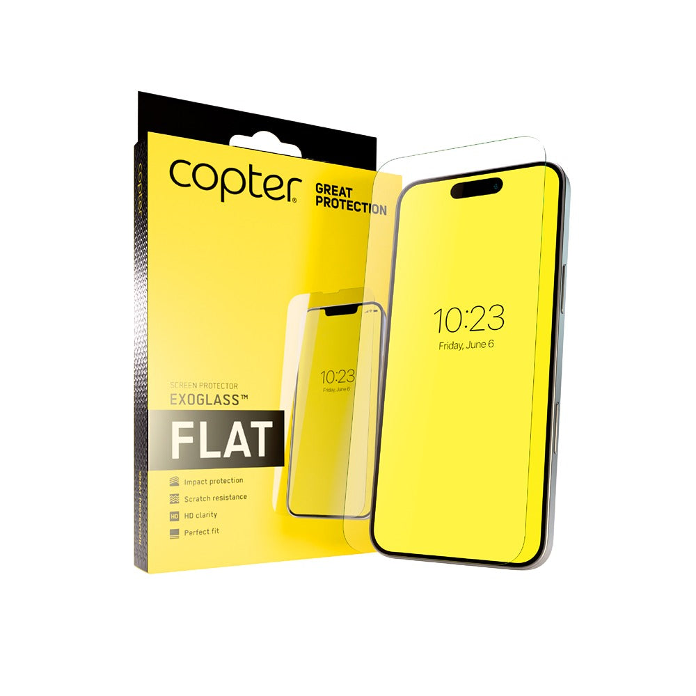 Copter iPhone 16 Pro Max/17 Pro Max/18 Pro Max Näytönsuoja Exoglass Flat