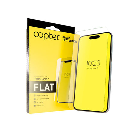 Copter iPhone 16 Pro Max/17 Pro Max/18 Pro Max Näytönsuoja Exoglass Flat