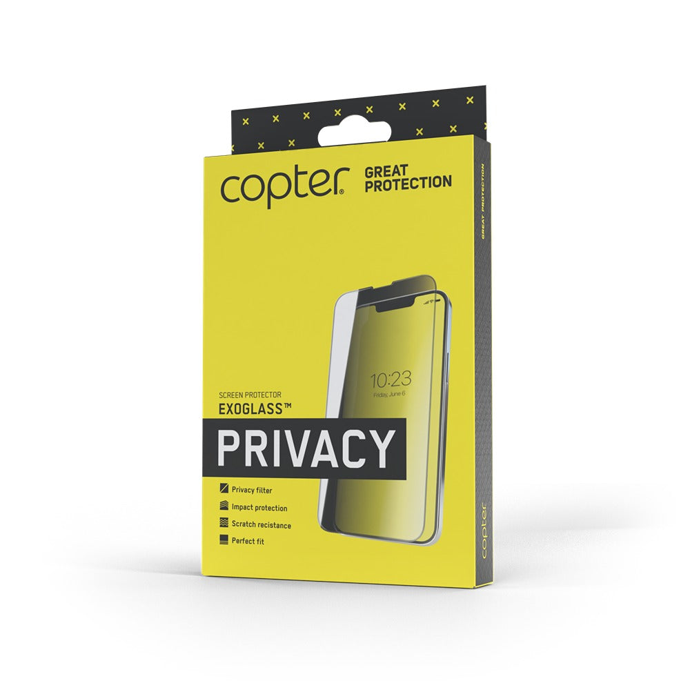 Copter iPhone 18 Pro Max Näytönsuoja Exoglass Curved Privacy