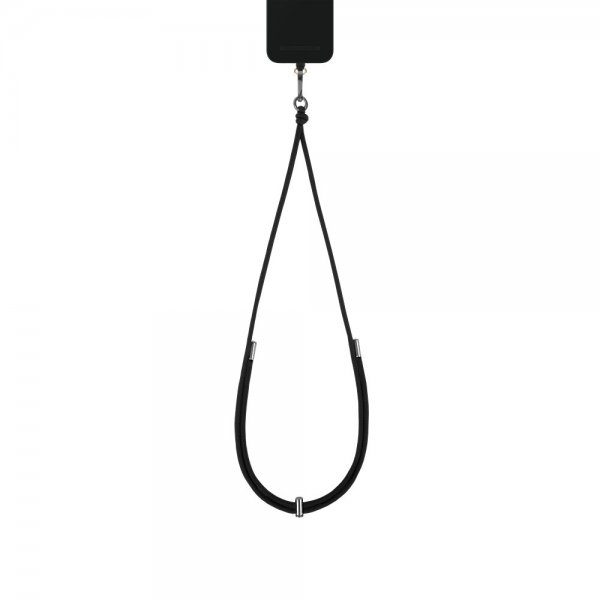 Ideal of Sweden Cord Puhelinranneke Hiilenmusta