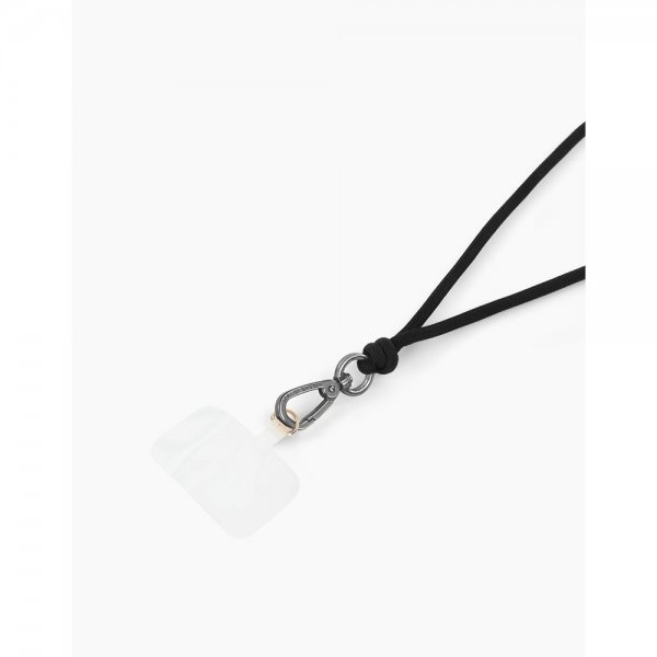 Ideal of Sweden Cord Puhelinranneke Hiilenmusta