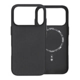 iPhone 17 Pro Kuori Korrugerat MagSafe Musta