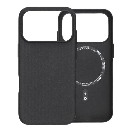 iPhone 17 Pro Kuori Korrugerat MagSafe Musta