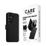 CARE by PanzerGlass Samsung Galaxy S26 Plus -kotelo Tango Two-in-One Wallet MagSafe Musta