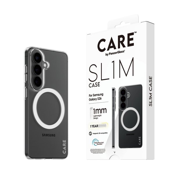 CARE by PanzerGlass Samsung Galaxy S26 -suojakuori SL1M läpinäkyvä