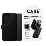 CARE by PanzerGlass Samsung Galaxy S26 Ultra Kotelo Tango Two-in-One Wallet MagSafe Musta