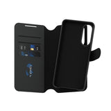 CARE by PanzerGlass Samsung Galaxy S25 Edge -kotelo Tango Two-in-One Wallet MagSafe Musta