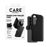 CARE by PanzerGlass Samsung Galaxy S26 -kotelo Tango Two-in-One Wallet MagSafe Musta