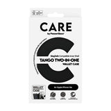 CARE by PanzerGlass iPhone 16e/17e -kotelo Tango Two-in-One Wallet MagSafe Musta