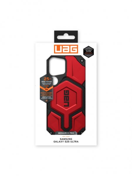 Urban Armor Gear (UAG) Samsung Galaxy S25 Ultra Kuori Monarch Pro MagSafe Crimson