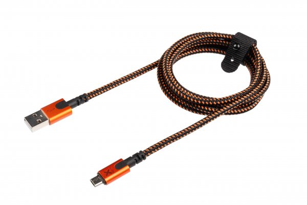 Xtorm Xtreme USB-A–Micro-USB-kaapeli 1,5 m musta/oranssi