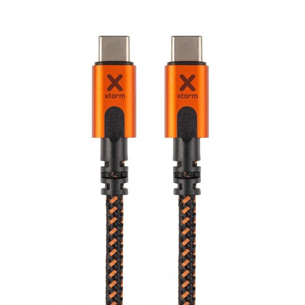 Xtorm Xtreme USB-C–USB-C PD -kaapeli 1,5 m musta/oranssi