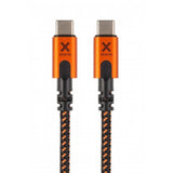 Xtorm Xtreme USB-C–USB-C PD -kaapeli 1,5 m musta/oranssi