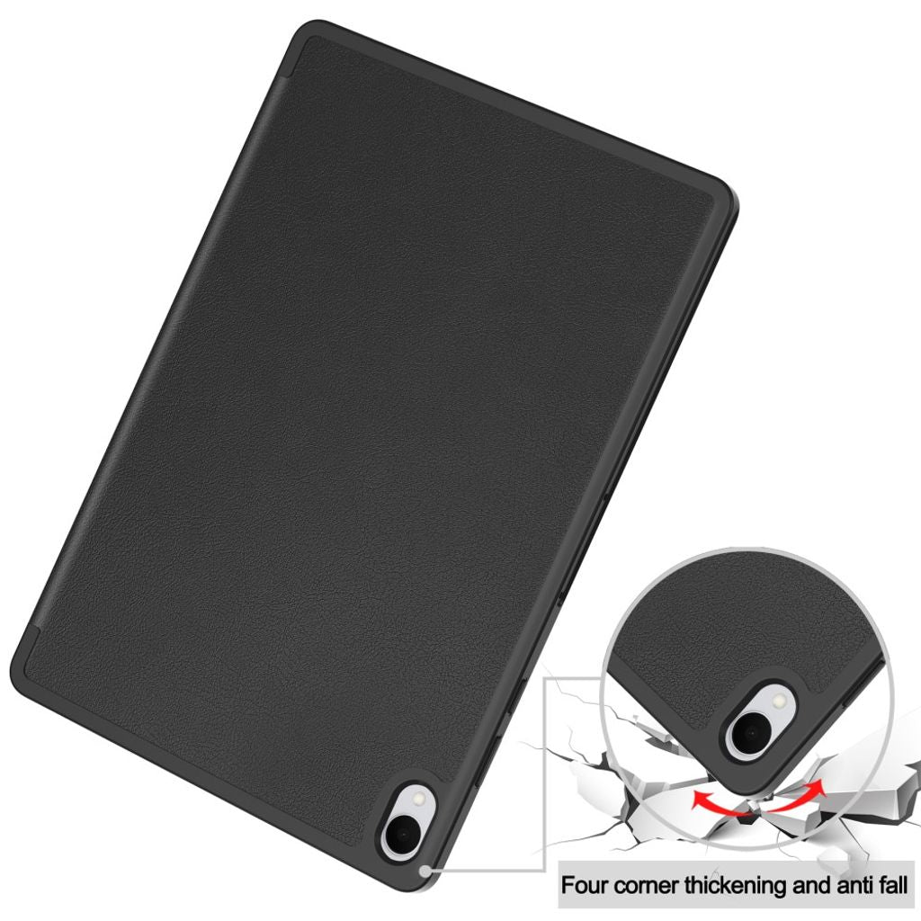 Samsung Galaxy Tab S12 Plus Kotelo Tri-Fold kynätasku Musta