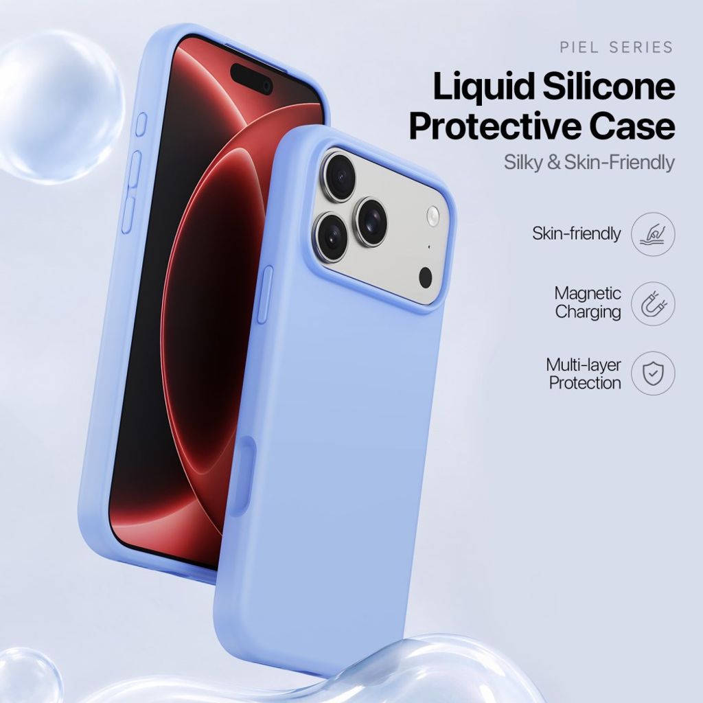 Dux Ducis iPhone 17 Pro/iPhone 18 Pro Kuori Piel Series MagSafe Sininen