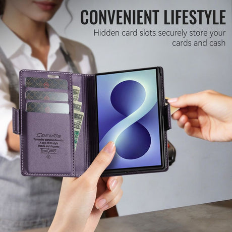 CaseMe Samsung Galaxy Z Fold 8 Kotelo 023 Series Violetti