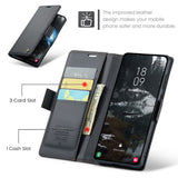 CaseMe Samsung Galaxy S25 Edge Kotelo 023 Series Musta