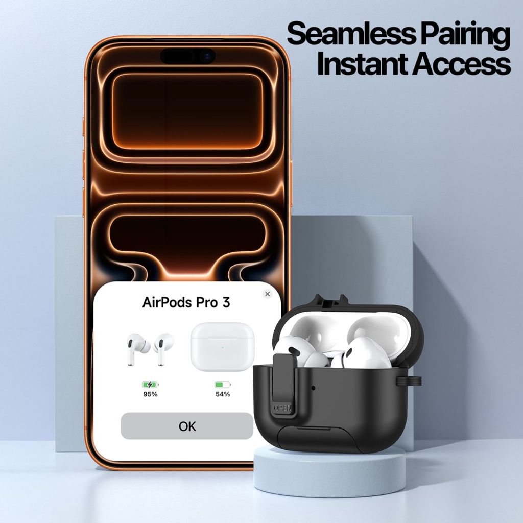 Dux Ducis AirPods Pro 3 Kuori PECQ Series Musta