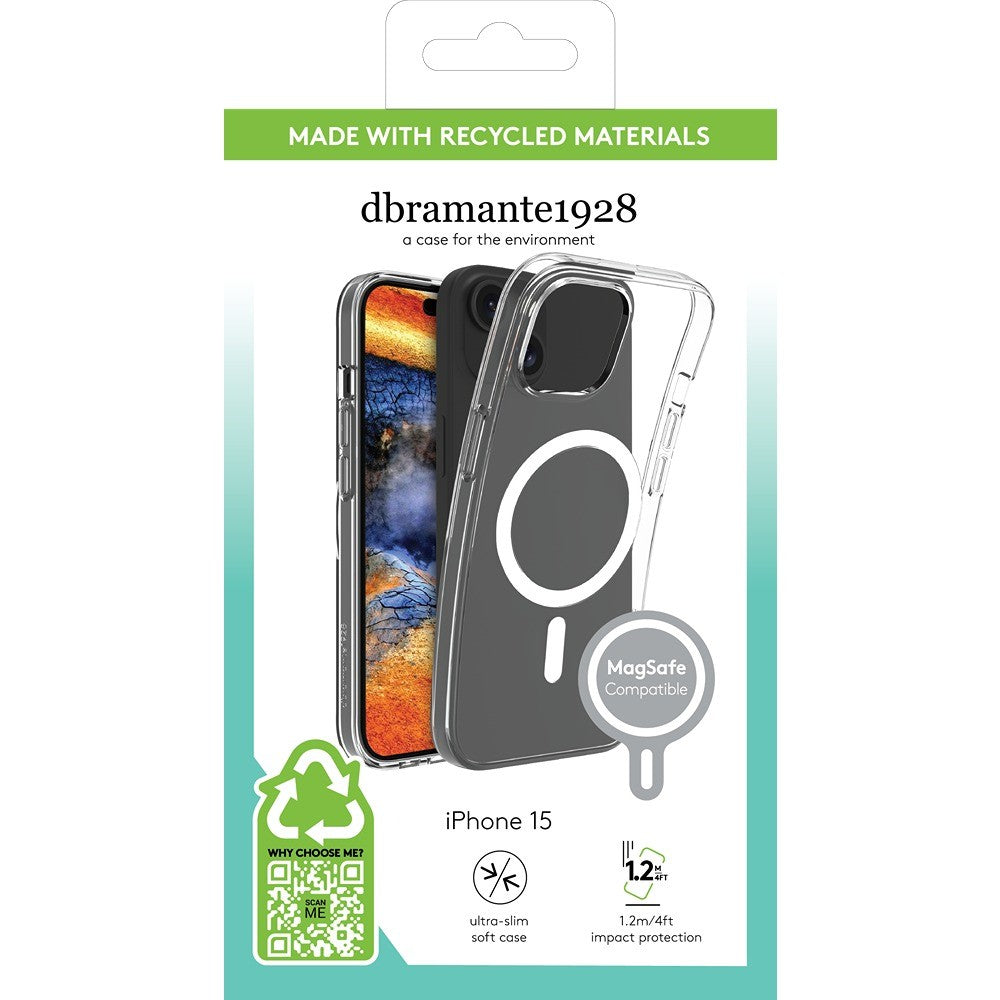 dbramante1928 iPhone 13/14/15/16e/17e Kuori Greenland Pro MagSafe Kirkas
