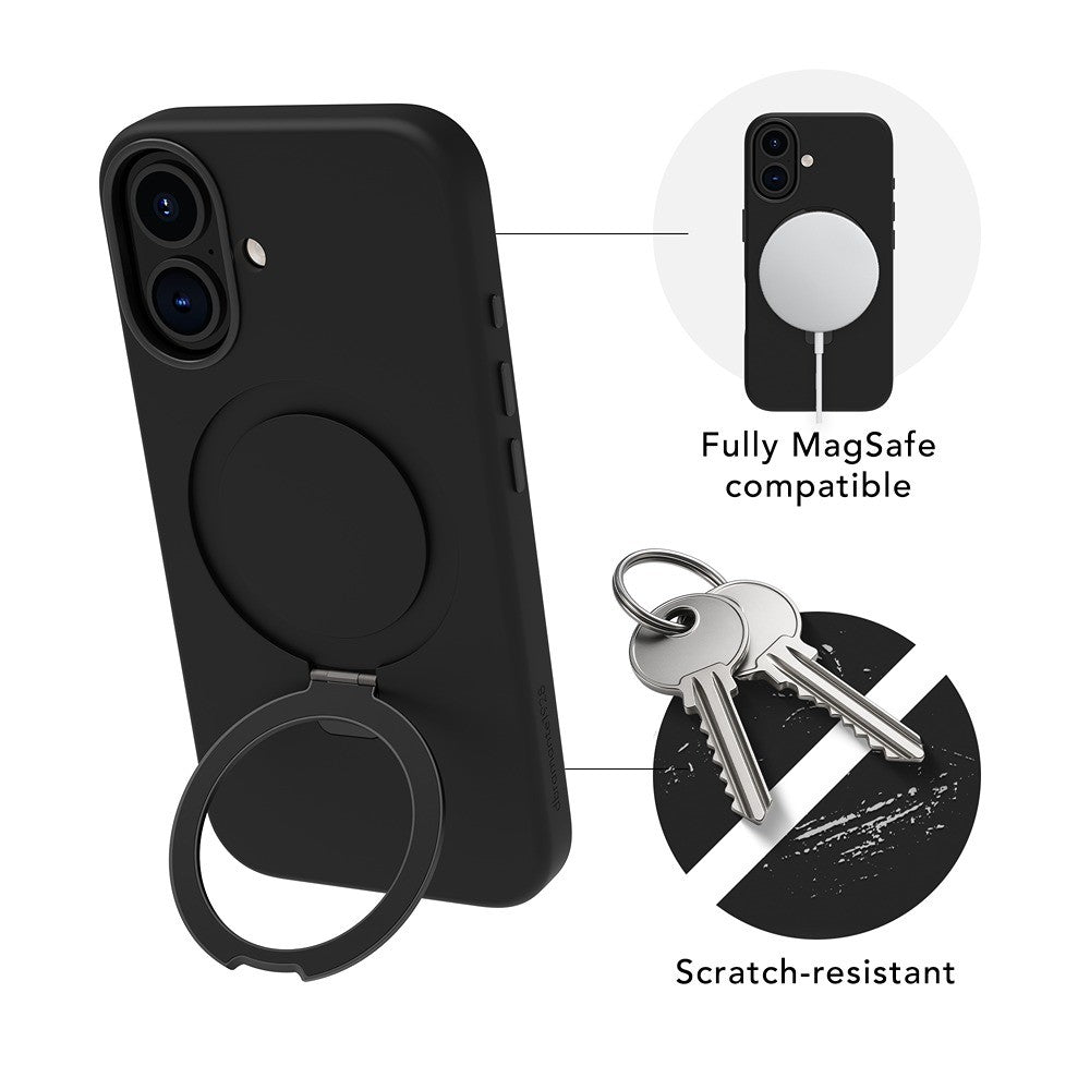dbramante1928 iPhone 16 Kuori Roskilde MagSafe Kick ICON Midnight