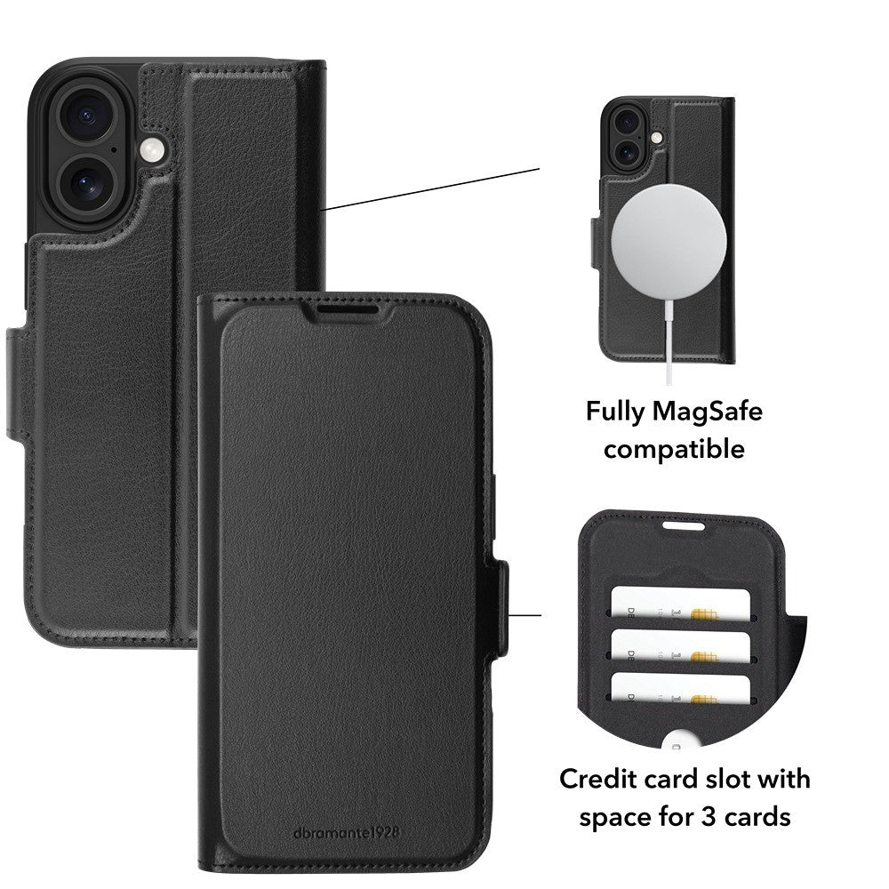 dbramante1928 iPhone 17 Kotelo Oslo Pro MagSafe Musta