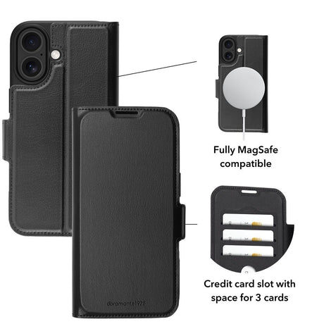 dbramante1928 iPhone 17 Kotelo Oslo Pro MagSafe Musta