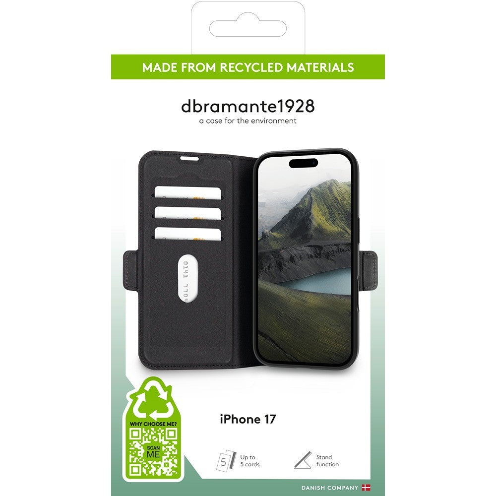 dbramante1928 iPhone 17 Kotelo Oslo Pro Musta