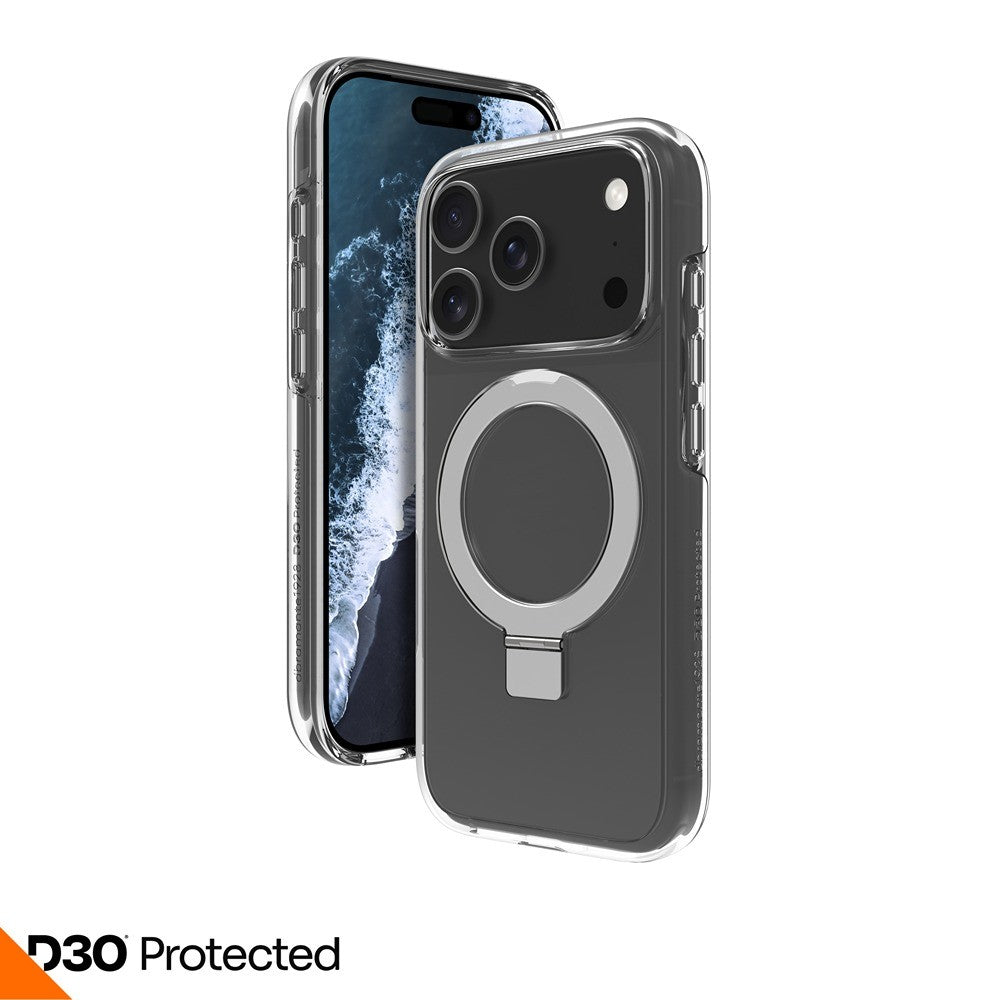 dbramante1928 iPhone 17 Pro/iPhone 18 Pro Kuori Iceland Ultra MagSafe Kick D3O Kirkas