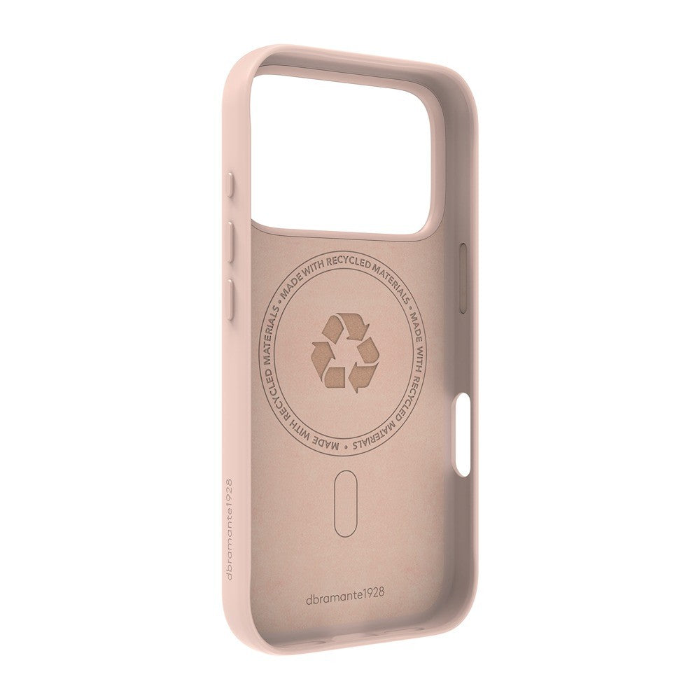 dbramante1928 iPhone 17 Pro/iPhone 18 Pro Kuori Roskilde MagSafe Kick ICON Pink Sand