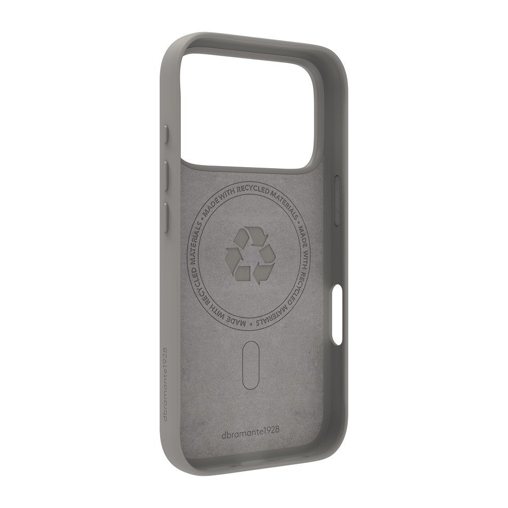 dbramante1928 iPhone 17 Pro/iPhone 18 Pro Kuori Roskilde MagSafe Kick ICON River Stone