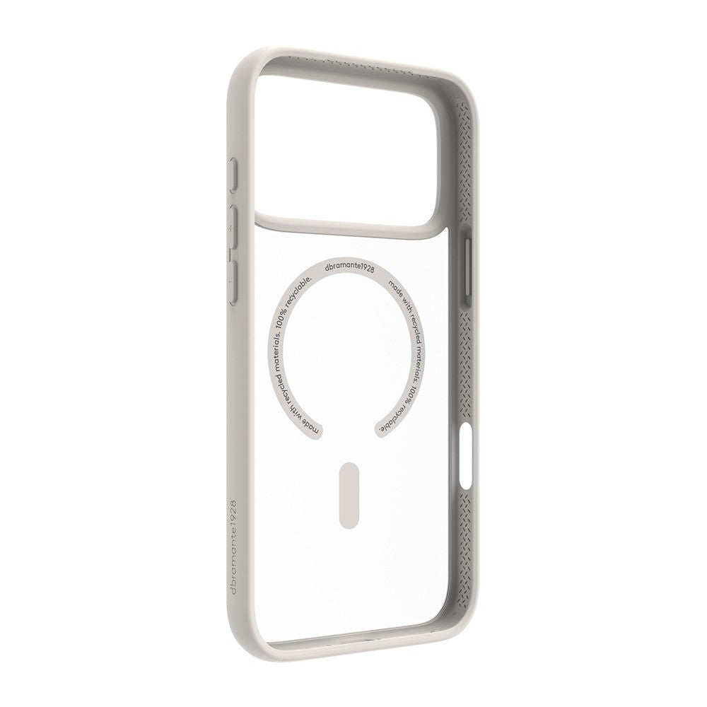 dbramante1928 iPhone 17 Pro Max/iPhone 18 Pro Max Kuori Grenen MagSafe Valkoinen