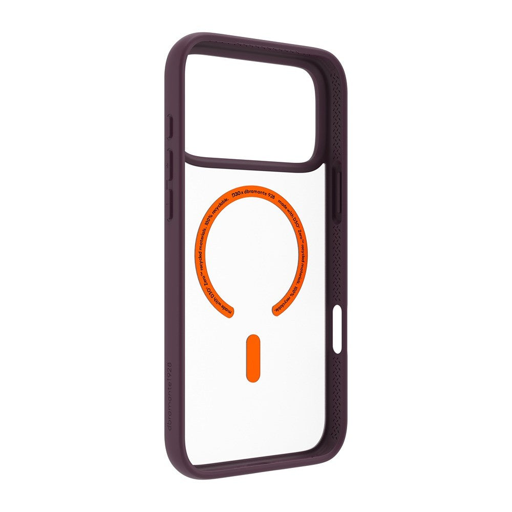 dbramante1928 iPhone 17 Pro Max/iPhone 18 Pro Max Kuori Grenen Ultra MagSafe Burgundy