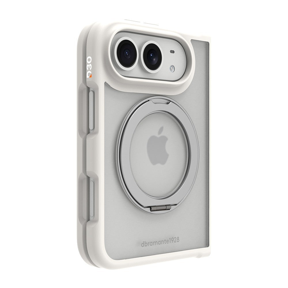 dbramante1928 iPhone Duo Kuori Grenen Ultra MagSafe Kick Valkoinen