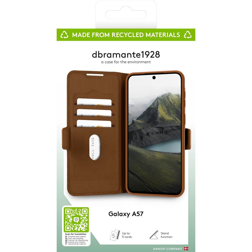dbramante1928 Samsung Galaxy A57 Kotelo Oslo Pro Dark Tan