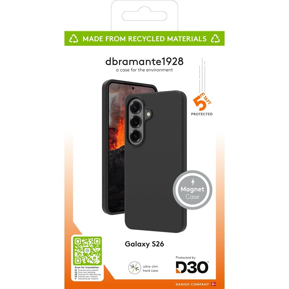 dbramante1928 Samsung Galaxy S26 Kuori Iceland Ultra Magnet Musta