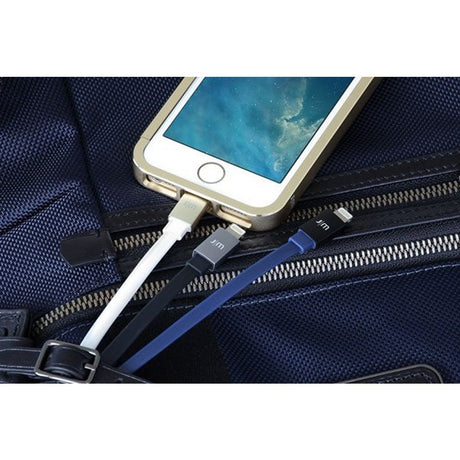 Just Mobile AluCable Flat USB-A/Lightning -kaapeli 1.2 m, ruusukulta