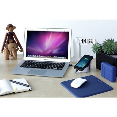 Just Mobile AluCable Flat USB-A/Lightning -kaapeli 1.2 m, ruusukulta