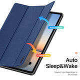 Dux Ducis Samsung Galaxy Tab S12 Plus Kotelo DOMO Series Sininen