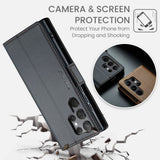 CaseMe Samsung Galaxy S24 Ultra Kotelo 023 Series Musta